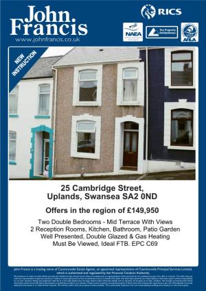 25 Cambridge Street, Uplands, Swansea SA2
