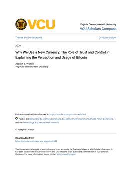 Why We Use a New Currency: the Role of Trust and Control in Explaining the Perception and Usage of Bitcoin