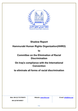 Shadow Report Hammurabi Human Rights