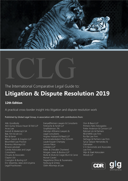 ICLG Litigation & Dispute Resolution 2019