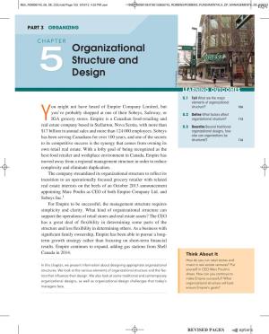 Organizational Structure and Design 107
