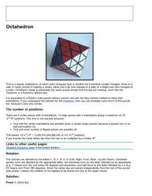 Octahedron Christoph's Jewel