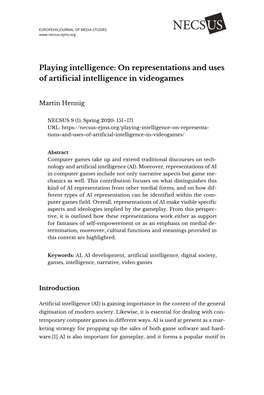 On Representations and Uses of Artificial Intelligence in Videogames
