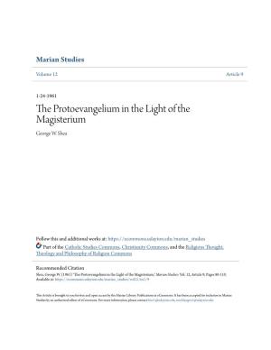 The Protoevangelium in the Light of the Magisterium