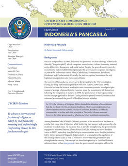 Factsheet: Indonesia's Pancasila
