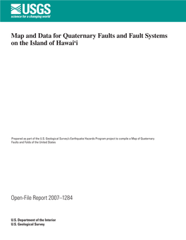 Map and Data for Quaternary Faults and Fault Systems on the Island of Hawai'i