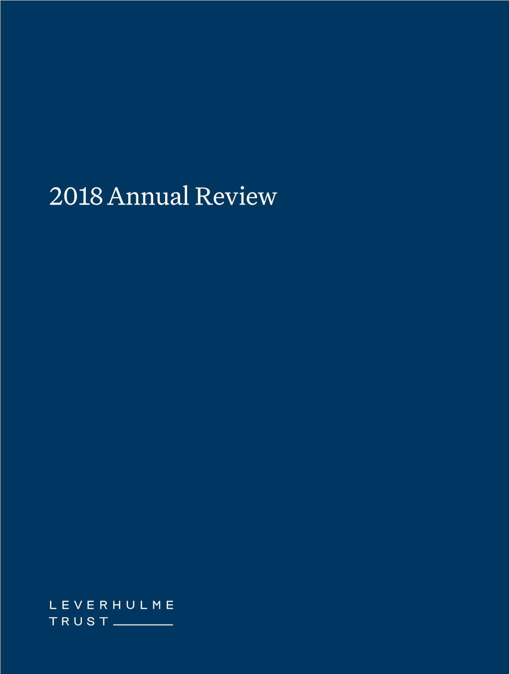 2018 Annual Review 2018 Annual Review