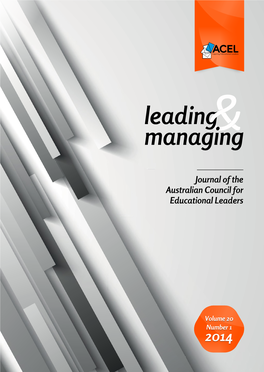 Journal of the Australian Council for Educational Leaders
