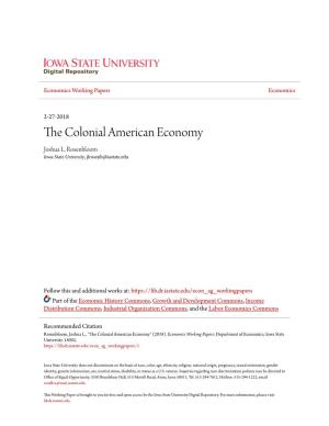 The Colonial American Economy