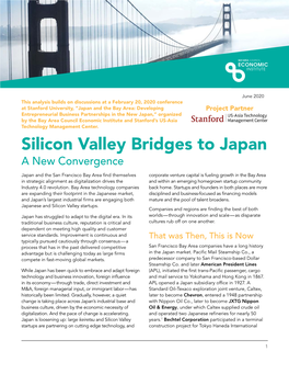 Silicon Valley Bridges to Japan a New Convergence