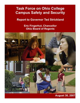 Task Force on Ohio College Campus Safety and Security