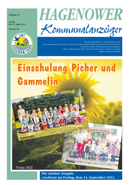 Einschulung Picher Und Gammelin