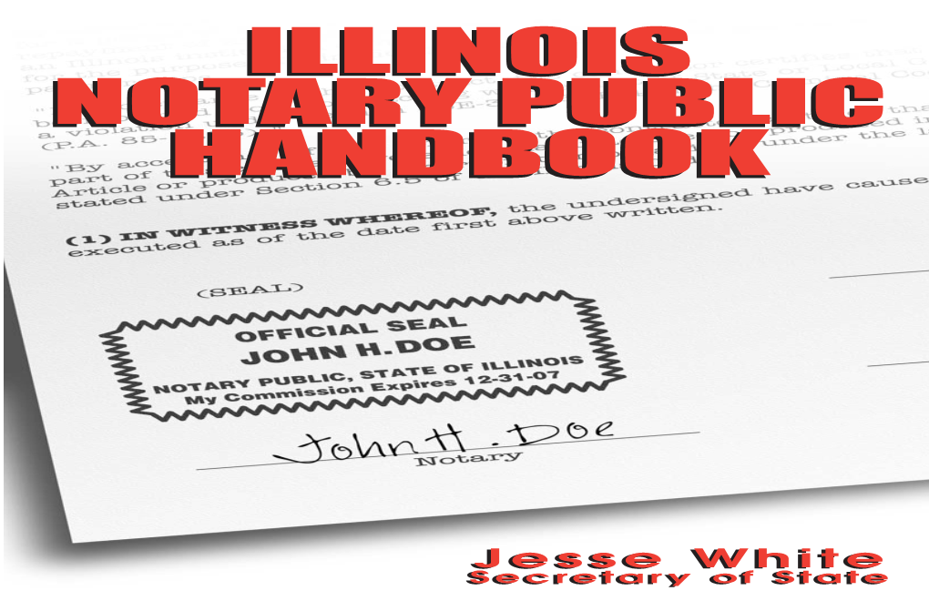 Illinois Notary Public Handbook