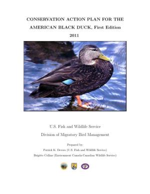CONSERVATION ACTION PLAN for the AMERICAN BLACK DUCK, First Edition 2011