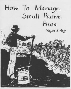 How to Manage Small Prairie Fires