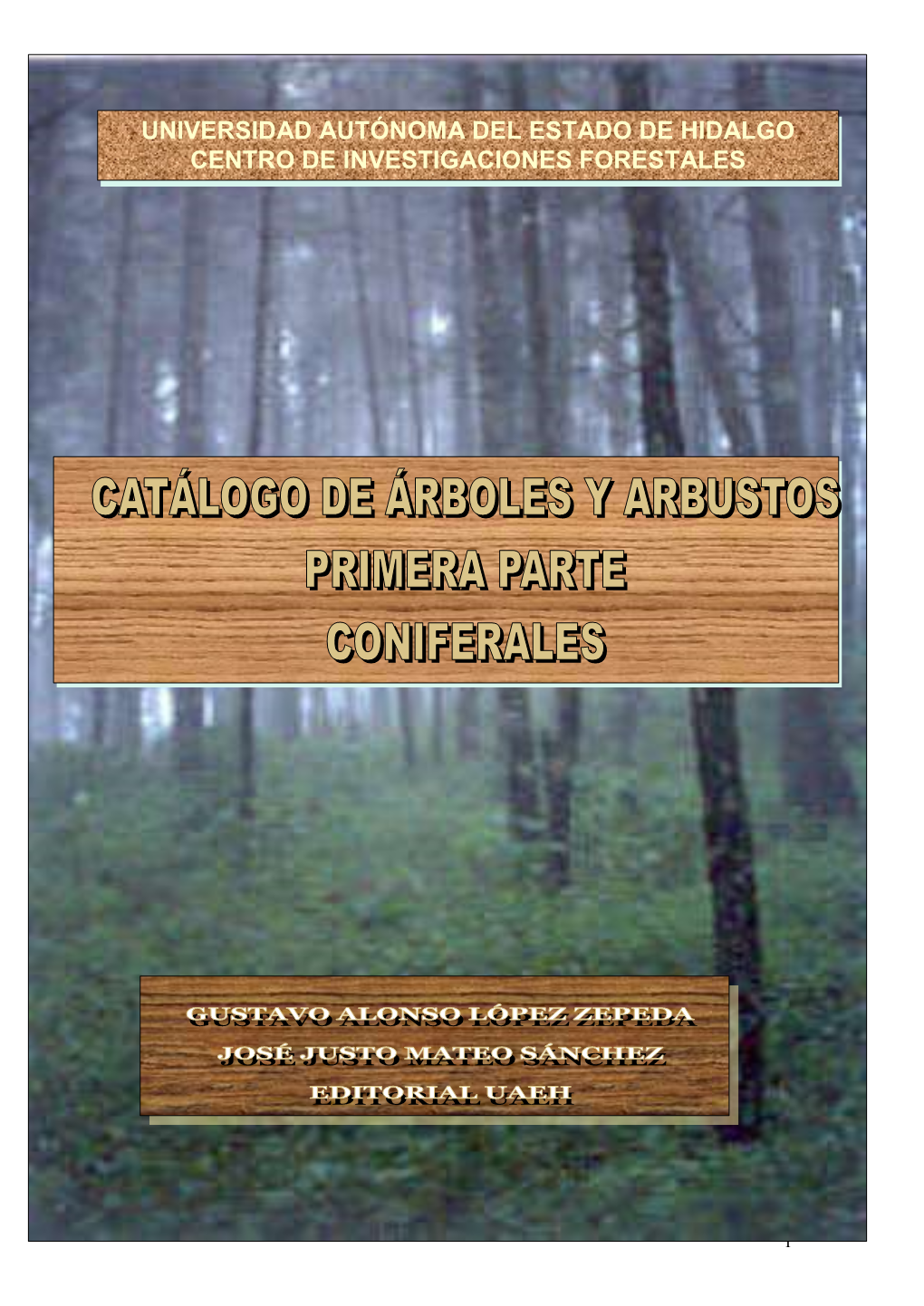 Universidad Autónoma Del Estado De Hidalgo Centro De Investigaciones Forestales
