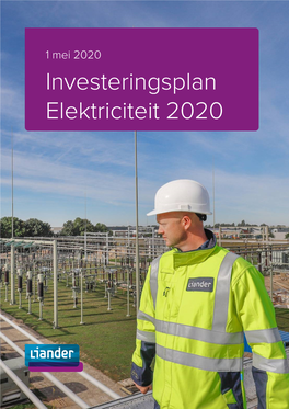 Liander Investeringsplan 2020 Elektriciteit