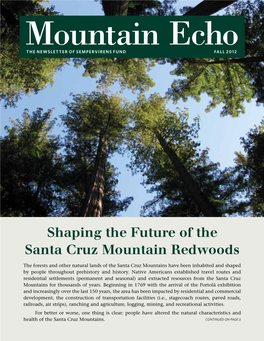 Shaping the Future of the Santa Cruz Mountain Redwoods