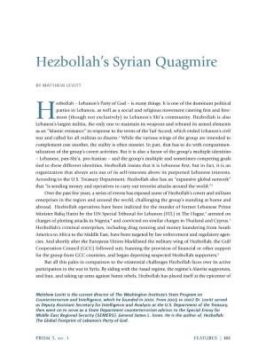 Hezbollah's Syrian Quagmire