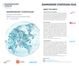 Dahrendorf Symposium 2016