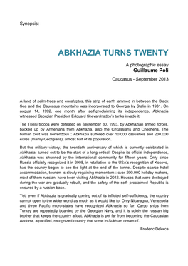 Abkhazia Turns Twenty