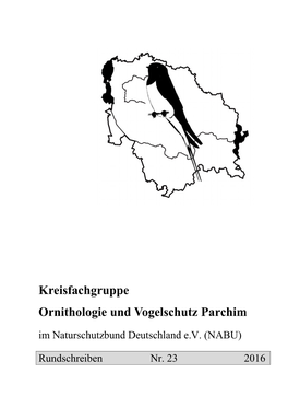Kreisfachgruppe Ornithologie Und Vogelschutz Parchim Im Naturschutzbund Deutschland E.V