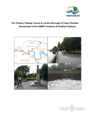 The Thames Tideway Tunnel & London Borough of Tower Hamlets