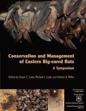 Conservation and Management of Eastern Big-Eared Bats a Symposium