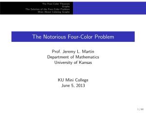 The Notorious Four-Color Problem