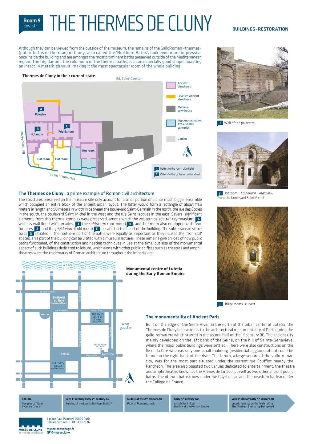 The Thermes De Cluny Buildings-Restoration