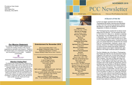 PCC Newsletter