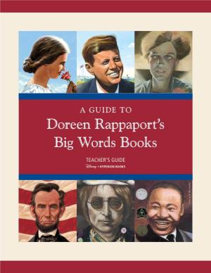 Doreen Rappaport's Big Words Books