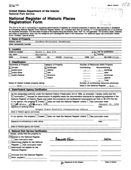 National Register of Historic Places Registration Form