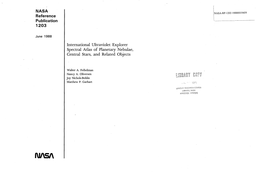 NASA Reference Publication 1203