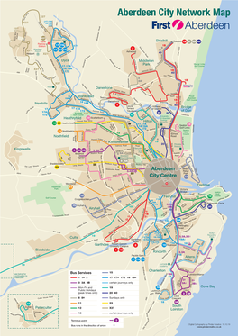 Aberdeen City Network Map D X27 E C Y D