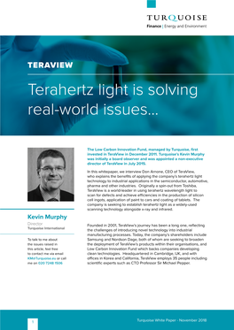 Terahertz Light Is Solving Real-World Issues