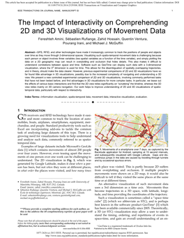 The Impact of Interactivity on Comprehending 2D and 3D Visualizations of Movement Data
