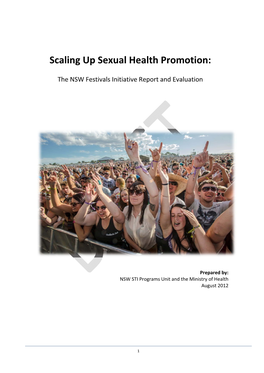 Scaling up Sexual Health Promotion