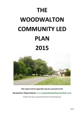 The Woodwalton Community Led Plan 2015