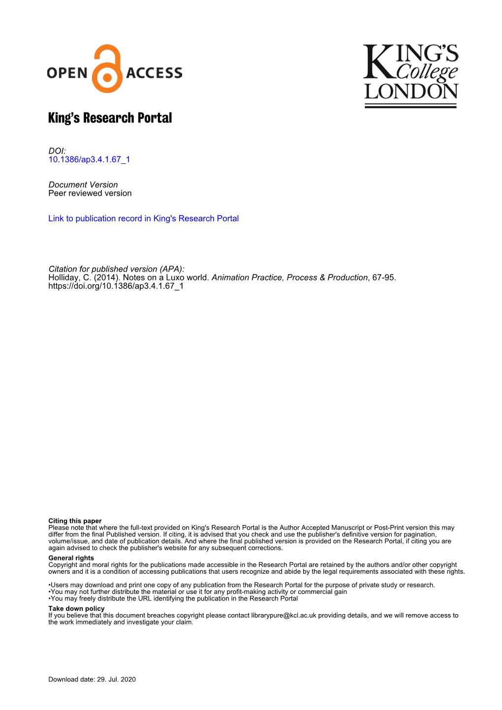 King's Research Portal