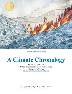 A Climate Chronology Sharon S