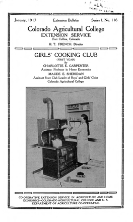 GIRLS' COOKING CLUB (FIRST YEAR) by CHARLOTTE E