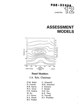 Chapter 12. Assessment Models