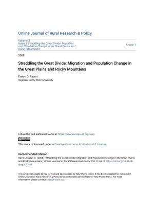 Migration and Population Change in the Great Plains and Rocky Mountains