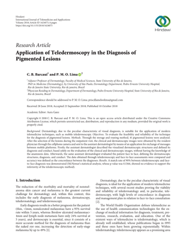 Application of Teledermoscopy in the Diagnosis of Pigmented Lesions