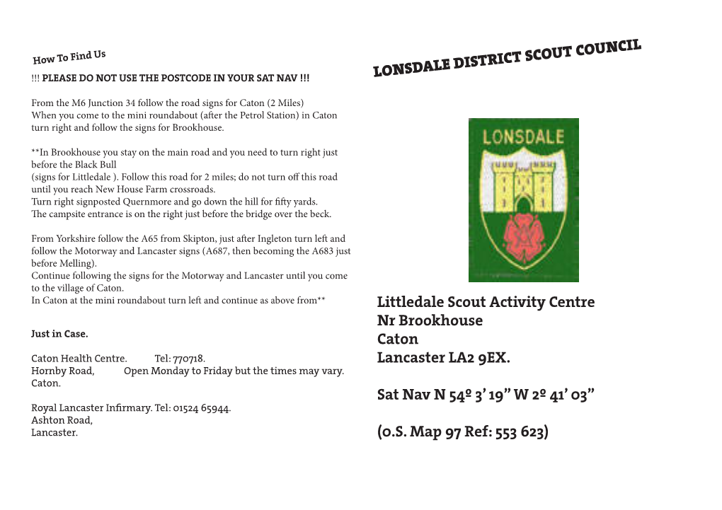 Lonsdale District Scout Council