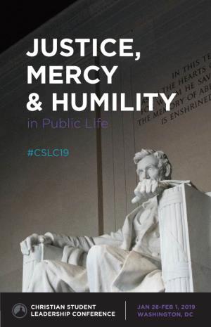 Justice, Mercy & Humility