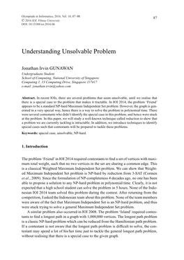 Understanding Unsolvable Problem