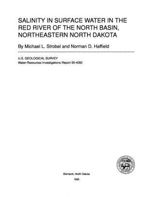 Salinity in Surface Water in the Red River of the North Basin, Northeastern North Dakota