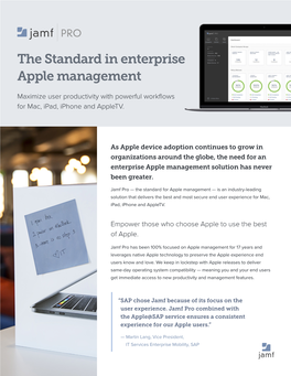 The Standard in Enterprise Apple Management